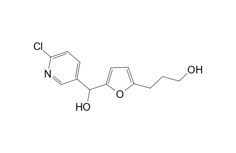 3-(5-((6-chloropyridin-3-yl)(hydroxy)methyl)furan-2-yl)propan-1-ol