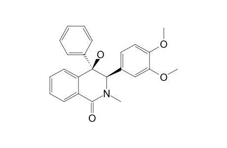 (R*,R*)-3-(3,4-DIMETHOXY-PHENYL)-4-HYDROXY-4-PHENYL-2-METHYL-3,4-DIHYDRO-1(2H)-ISOQUINOLONE