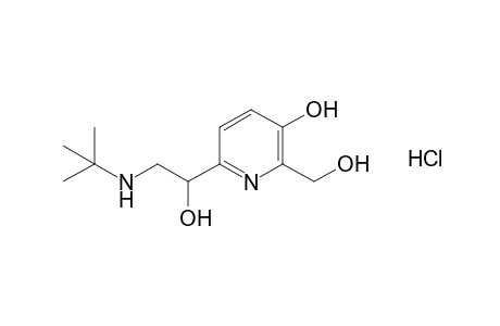 a6-[(tert-butylamino)methyl]-3-hydroxy-2,6-pyridinedimethanol,  monohydrochloride