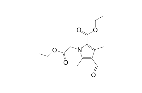 2-CARBETHOXY-4-FORMYL-3,5-DIMETHYLPYRROL-1-ESSIGSAEUREETHYLESTER