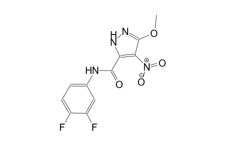 N-(3,4-difluorophenyl)-3-methoxy-4-nitro-1H-pyrazole-5-carboxamide