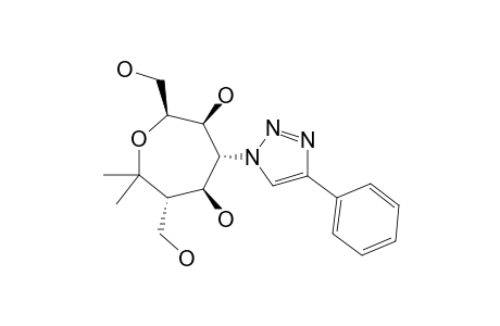 (2S,3S,4R,5S,6S)-2,6-BIS-(HYDROXYMETHYL)-7,7-DIMETHYL-4-(4'-PHENYL-1'H-1',2',3'-TRIAZOL-1'-YL)-OXEPANE-3,5-DIOL