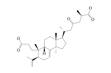 (25R)-3,4-SECO-9-BETA-H-LANOSTA-4(28),7-DIENE-3,26-DIOIC-ACID