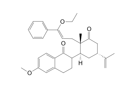 2-[2-(3-Ethoxy-3-phenylallyl)-5-isopropenyl-2-methyl-3-oxocyclohexyl]-6-methoxy-3,4-dihydro-2H-naphthalen-1-one isomer