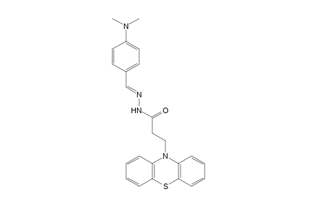 10-PHENOTHIAZINEPROPIONIC ACID, /P- /DIMETHYLAMINO/BENZYLIDENE/HYDRAZIDE