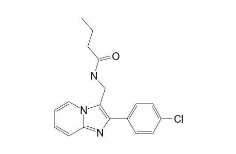 N-[[2-(4-CHLOROPHENYL)-IMIDAZO-[1,2-A]-PYRIDINE-3-YL]-METHYL]-BUTYEAMIDE