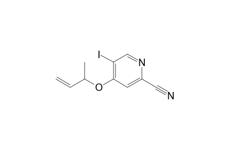 3-Iodo-4-(1-methylallyloxy)-6-cyanopyridine