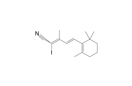 2-IODO-3-METHYL-5-(2',6',6'-TRIMETHYL-1'-CYCLOHEXEN-1'-YL)-2,4-PENTADIENENITRILE