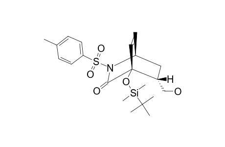 4-[(TERT.-BUTYLDIMETHYLSILYL)-OXY]-5-ENDO-(HYDROXYMETHYL)-2-(4'-METHYLBENZENESULFONYL)-3-OXO-2-AZABICYCLO-[2.2.2]-OCT-7-ENE