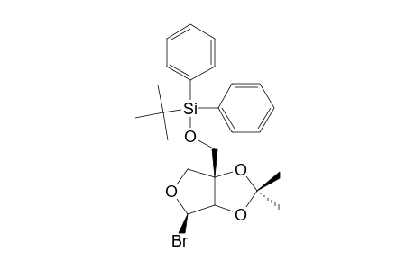 3'-O-TERT.-BUTYLDIPHENYLSILYL-2,3-O-ISOPROPYLIDENE-D-APIO-BETA-D-FURANOSYL-BrOMIDE