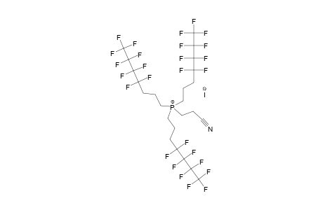 (R(F4)(CH2)3]3-(NC-CH2-CH2)P+I-