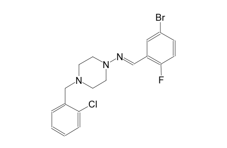 N-[(E)-(5-bromo-2-fluorophenyl)methylidene]-4-(2-chlorobenzyl)-1-piperazinamine