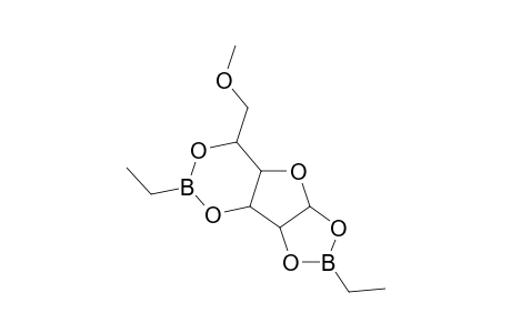 alpha-D-GLUCOFURANOSE, 6-O-METHYL-, CYCLIC 1,2:3,5-BIS(ETHYLBORONATE)