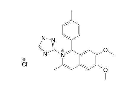 6,7-DIMETHOXY-3-METHYL-1-(4-METHYLPHENYL)-2-(1,2,4-TRIAZOL-3-YL)-ISOQUINOLINIUM-CHLORIDE