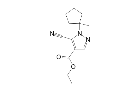 5-cyano-1-(1-methylcyclopentyl)pyrazole-4-carboxylic acid ethyl ester