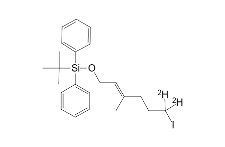 (E)-[6,6-(2)H2]-TERT.-BUTYL-[(6-IODO-3-METHYL-HEX-2-EN-1-YL)-OXY]-DIPHENYLSILYL-SILANE