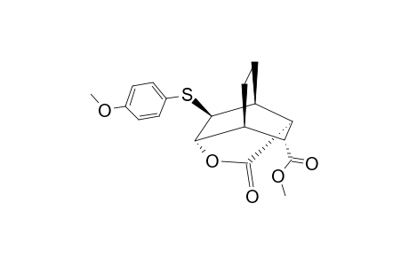 Methyl-(2sr, 7RS)-2-(4'-methoxyphenylthio)-4-oxa-5-oxotricyclo-[4.4.0.0(3,8)]-decan-7-carboxylate