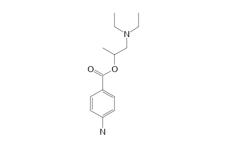 (+/-)-1-(DIETHYL-AMINO-METHYL)-ETHYL-4-AMINO-BENZOATE