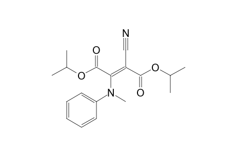 Diethyl (Z)-2-cyano-3-[(N-methyl)(N-phenyl)amino]but-2-ene-1,4-dioate