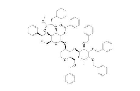 #19;(2-O-BENZOYL-4,6-O-BENZYLIDENE-3-O-[(S)-1-(METHOXYCARBONYL)-2-CYCLOHEXYL-ETHYLOXY]-BETA-D-GALACTOPYRANOSYL)-O-(1->3)-[2,3,4-TRI-O-BENZYL-ALPHA-L-FUCOPYRANO