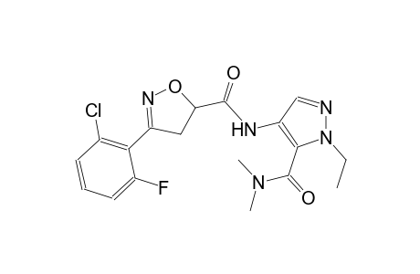 5-isoxazolecarboxamide, 3-(2-chloro-6-fluorophenyl)-N-[5-[(dimethylamino)carbonyl]-1-ethyl-1H-pyrazol-4-yl]-4,5-dihydro-