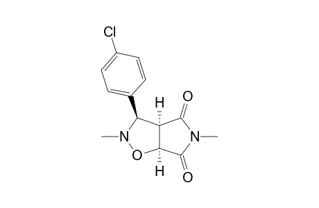 3-(PARA-CHLOROPHENYL)-2,5-DIMETHYLTETRAHYDROPYRROLO-[3,4-D]-ISOXAZOL-4,6-DIONE