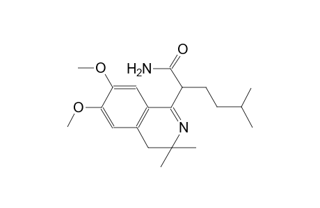 2-(6,7-dimethoxy-3,3-dimethyl-4H-isoquinolin-1-yl)-5-methyl-hexanamide