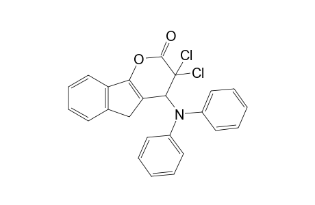 3,3-dichloro-3,4-dihydro-4-(diphenylamino)indeno[1,2-b]pyran-2-one