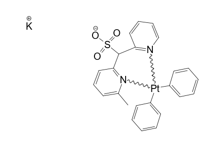 EXO-K-(ME-DPMS)-PTPH2;EXO-(6-METHYL-2-PYRIDYL)-(2-PYRIDYL)-METHANESULFONATO-DIPHENYLPLATINIUM-(II)-POTASSIUM-SALT