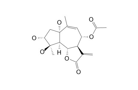 1-ALPHA,3-ALPHA,4-BETA-TRIHYDROXY-8-ALPHA-ACETOXYGUAI-9,11(13)-DIEN-6-ALPHA,12-OLIDE