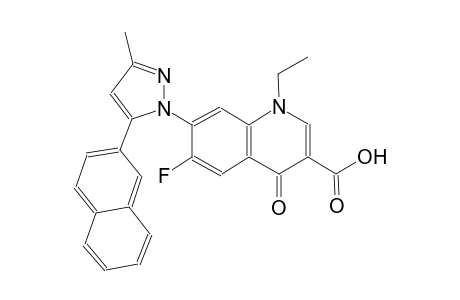 1-ethyl-6-fluoro-7-[3-methyl-5-(2-naphthyl)-1H-pyrazol-1-yl]-4-oxo-1,4-dihydro-3-quinolinecarboxylic acid