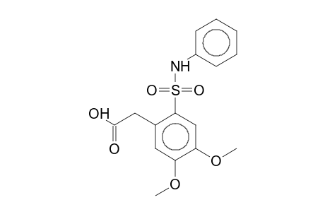 Benzeneacetic acid, 2-phenylaminosulfonyl-4,5-dimethoxy-