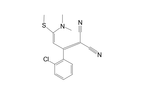 3-(2-CHLOROPHENYL)-2-CYANO-5-DIMETHYLAMINO-5-METHYLTHIO-PENTA-2,4-DIENENITRILE