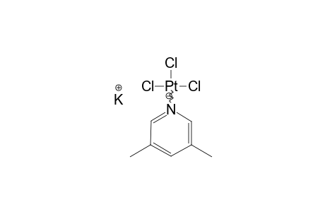 POTASSIUM-TRICHLORO-(3,5-DIMETHYLPYRIDINO)-PLATINATE-II