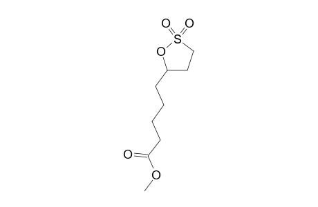 5-(2,2-Dioxo[1,2]oxathiolan-5-yl)pentanoic acid, methyl ester