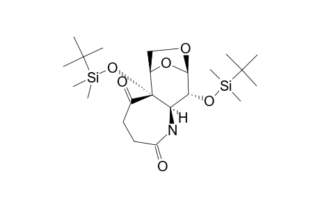 (1R,2S,8R,9R,10R)-4-AZA-2,9-BIS-TERT.-BUTYLDIMETHYLSILOXY-12,13-DIOXA-TRICYClO-[8.2.1.0^3,9]-TRIDECANE-5,8-DIONE