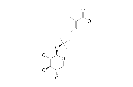 (6-S),(2-E)-2,6-DIMETHYL-6-O-BETA-D-XYLOPYRANOSYL-2,7-OCTADIENOIC-ACID