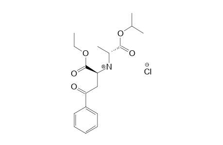 (1S,2R)-2-[1-(1-METHYLETHOXYCARBONYL)-ETHYLAMINO]-4-OXO-4-PHENYL-BUTYRIC-ACID-ETHYLESTER-HYDROCHLORIDE