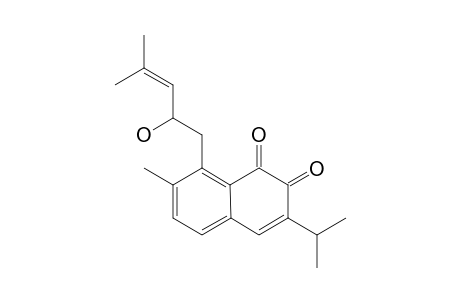 2-HYDROXYSAPRORTHOQUINONE;4,5-SECO-5,10-FRIEDO-2-HYDROXYABIETA-3,5(10),6,8,12-PENTAENE-11,12-DIONE