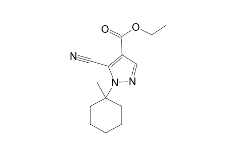 5-cyano-1-(1-methylcyclohexyl)pyrazole-4-carboxylic acid ethyl ester