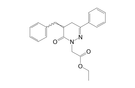 5-BENZYLIDENE-5,6-DIHYDRO-6-OXO-3-PHENYL-1(4H)-PYRIDAZINEACETIC ACID, ETHYL ESTER