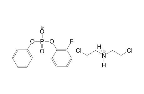 bis(2-chloroethyl)ammonium 2-fluorophenyl phenyl phosphate