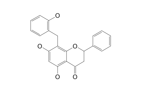 5,7-DIHYDROXY-8-(ORTHO-HYDROXYBENZYL)-FLAVANONE