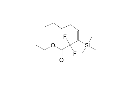 ETHYL-2,2-DIFLUORO-3-TRIMETHYLSILYL-3-OCTENOATE