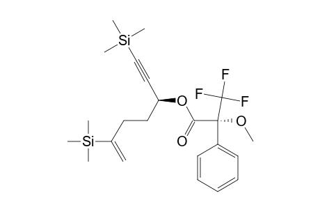 (R)-(ALPHA-METHOXY-ALPHA-TRIFLUOROPHENYLACETATE)-(3-S)-1,6-BIS-(TRIMETHYLSILYL)-HEPT-6-EN-1-YN-3-OL