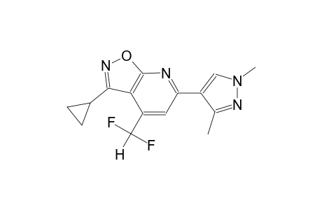 isoxazolo[5,4-b]pyridine, 3-cyclopropyl-4-(difluoromethyl)-6-(1,3-dimethyl-1H-pyrazol-4-yl)-