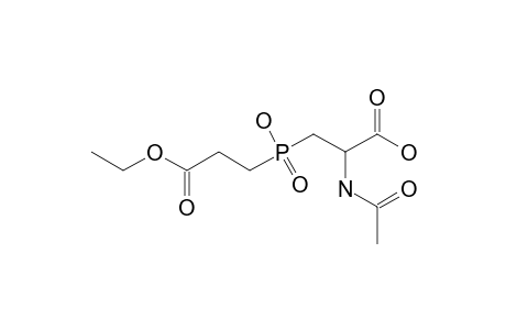 ETHYL_3-[(((2-(N-ACETYL)-AMINO)-2-CARBOXY)-ETHYL)-(HYDROXY)-PHOSPHINYL]-PROPANOATE