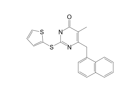 5-METHYL-6-(1-NAPHTHYLMETHYL)-2-[(THIOPHEN-2-YL)-THIO]-PYRIMIDIN-4(3H)-ONE