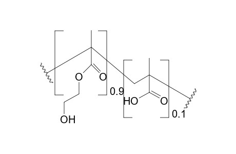 HEMA-co-Methacrylic acid molar ratio 90%/10%