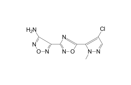 1,2,5-Oxadiazol-3-amine, 4-[5-(4-chloro-1-methyl-5-pyrazolyl)-1,2,4-oxadiazol-3-yl]-